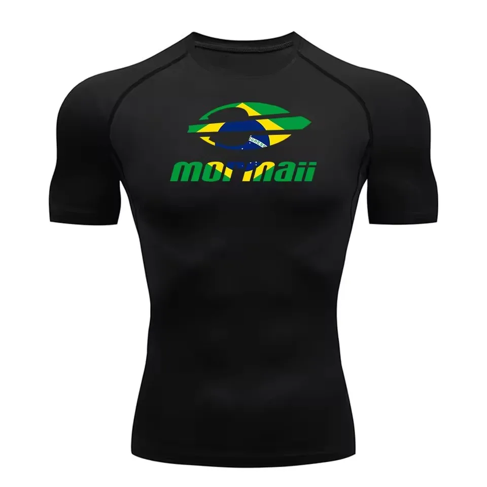 T Shirt Tight Fit - Maglietta Rash Guard da Uomo per