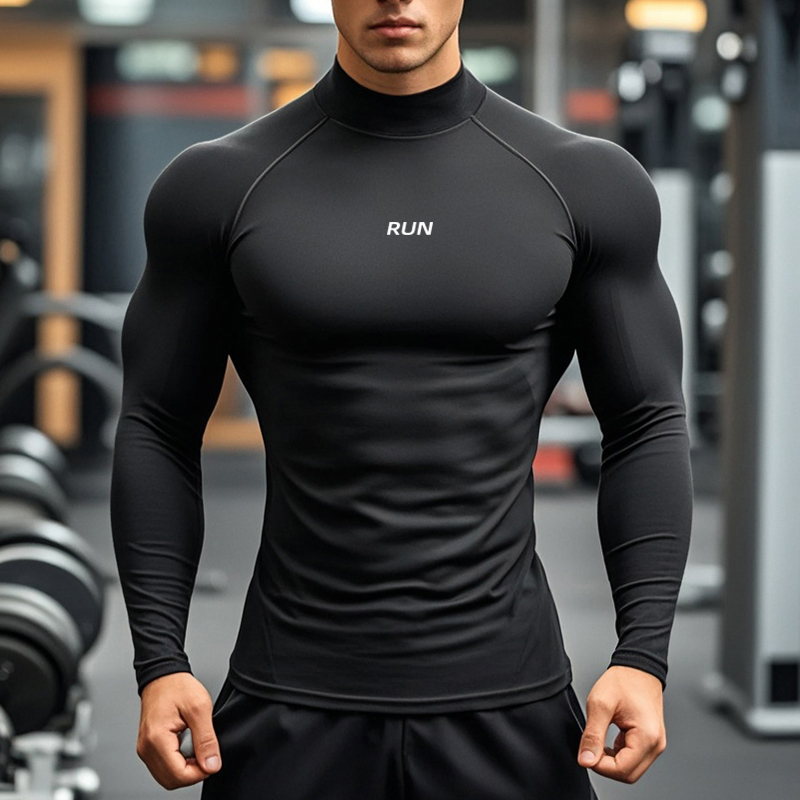 T Shirt Tight Fit - Dolcevita da corsa da uomo T-shirt