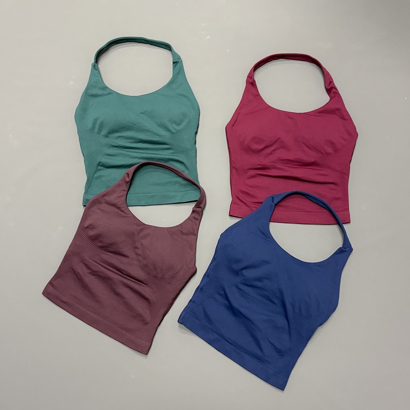 Suspender Tank Top - Top Sportivo da Donna con Collo