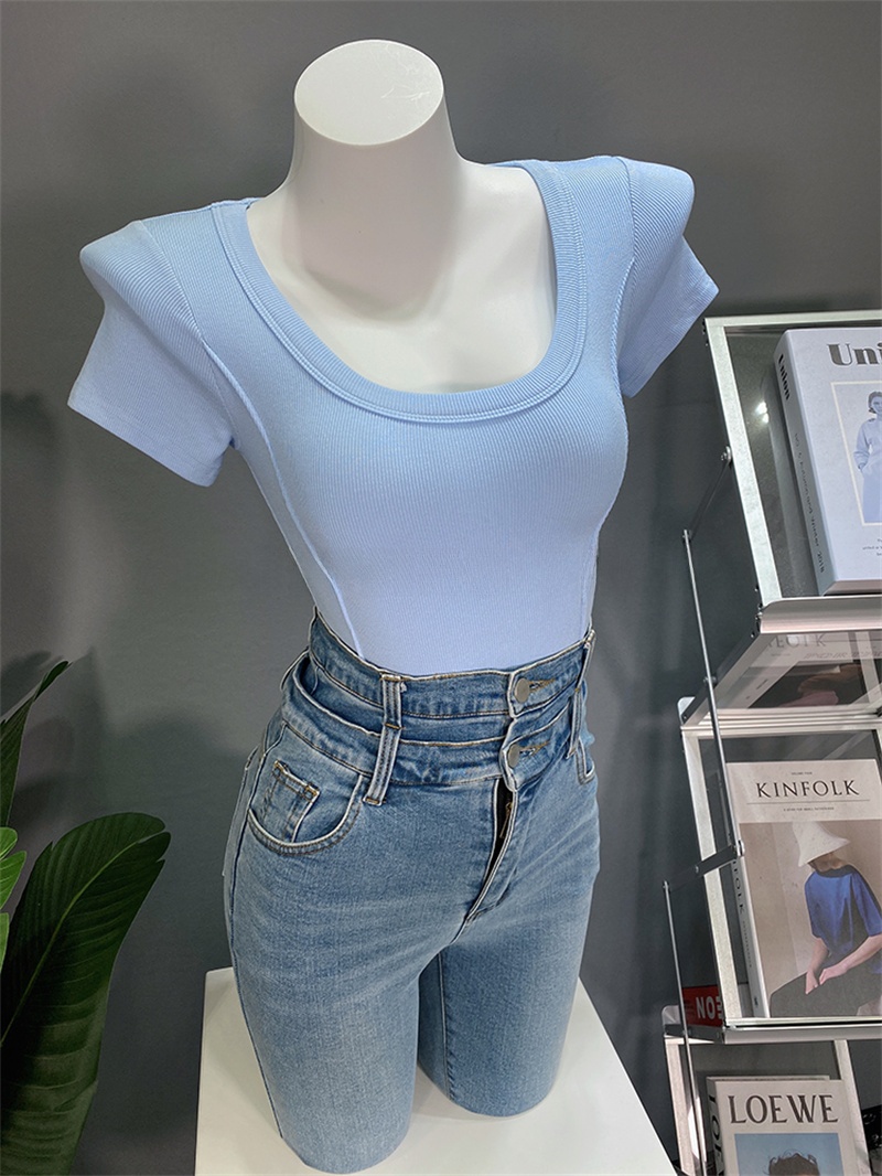 Base Layer Top - T-shirt con scollo a U a